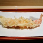 てんぷら 近藤 - 車海老・胴（一本め）