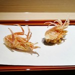 てんぷら 近藤 - 車海老・頭部