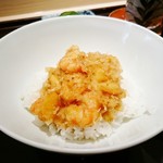てんぷら 近藤 - 才巻海老と小柱のかき揚げ（天丼）