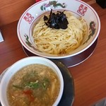 吟醸煮干 灯花紅猿 - 煮干つけ麺８５０円