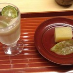 懐石 円相 - 牛乳かんと栗ようかん