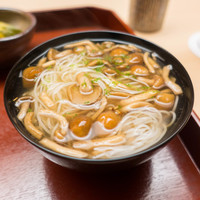 木山 - お食事　ナメコのにゅうめん