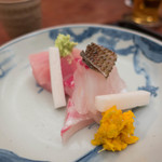 緒方 - 白カジキ、淡路の鯛