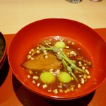 料理屋 植むら - 銀杏とみずの実の入ったフカヒレのお椀