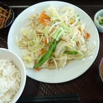 あぐれっしゅげんき村 - 野菜炒め定食