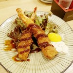 魚屋スタンドふじ - やっぱりエビフライ