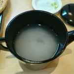 武柳庵 - 蕎麦湯、、、ドロドロで美味しい