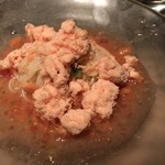 北新地 口勝 - 吉野葛そうめんとトマトの粉雪