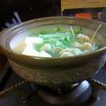 海鮮厨房 匠 - おひとり鍋ということで作ってくれた鳥鍋