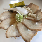 幸めん - チャーシュー麺、背脂トッピング