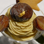 資生堂パーラー - 九州産 和栗のモンブランパフェ