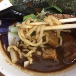 麺屋 玲 - カネジンの中細縮れ麺は短い