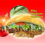 メガケバブ - 料理写真:ピタパン ミディアム （チキン）