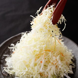 Crispy cabbage carefully prepared every morning