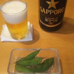 丸屋 - おしぼりはコースターです(笑)