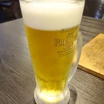 炭火焼肉ホルモン390 - 生ビール中