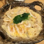 海鮮炭焼 夢源 - 白海老と淡路玉ねぎの卵とじ