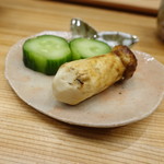 柚木元 - 付け合わせの松茸の味噌漬け
