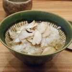 柚木元 - 新作のマツタケ茶漬けに