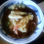 手打ちそば楽庵 - とろろ天ぷら