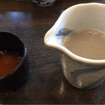 そば茶屋菖蒲庵 - そば湯