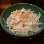 焼肉名菜 福寿 - さっぱりネギ塩カルビ丼セットのサラダ