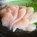 ろばたやき山ろく - ささみ刺身562円