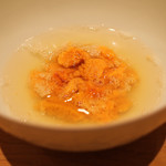 三谷 - 北海道 奥尻島の雲丹の昆布出汁しゃぶしゃぶ