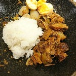 河内の中華そば 醤 - 後飯ダイブで絶品カレー飯の出来上がり！