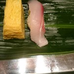 和田鮨 - 玉子とぶり (一緒に頼んでスミマセン、、)