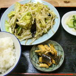 筑波飯店 - 野菜炒め定食 ６５０円