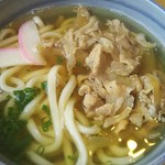 肉うどん 税込500円 (2017.10.07)