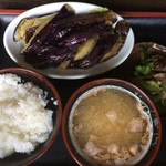 Himawari - ナス素揚げ定食 330円