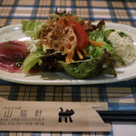 パスタの店　山猫軒 - 前菜とサラダです☆　2017-1007訪問