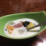 札幌かに本家  - フルーツヨーグルト