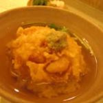 なかがわ - 貝柱のかき揚げの天茶