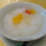 青海星 - 定食の、杏仁豆腐