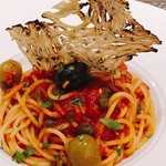 創作イタリアン Gemelli - 直樹風 オリーブとケッパー アンチョビのトマトソーススパゲッティー二