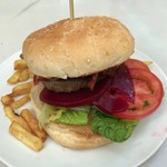 The canopy grill - Green Island Burger with chips $15.50  