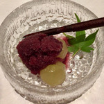 割旬 葉隠 - ぶどうシャーベット