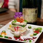 Magokura - 女将さん特製Happy Birthdayプレート