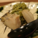 鮨　仙八 - 鮑と肝ご飯