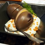 ワインバル エノテカ・キンタ - おでん 卵スモークサーモンハーブタルタル