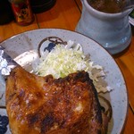 わかどり - むしり　右上のたれを乗せて。