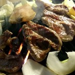 成吉思汗 大黒屋 - 生ラム焼き上がり