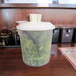 博多ラーメン　本丸亭 - ネギは入れ放題