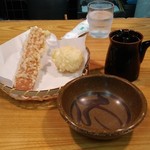 手造りうどん 楽々 - ちく玉天