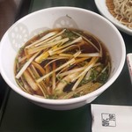 手打ち蕎麦 無垢 - この中に鴨肉がたっぷり隠れてました(笑)