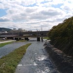 手造りうどん 楽々 - 京阪七条ーJR京都へ向かう時の鴨川(番外編)