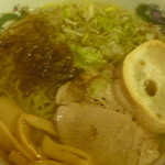 桑畑温泉 湯ん湯ん - 布海苔ラーメン(塩)